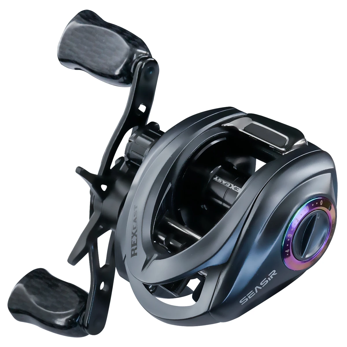 Carretilha SEASIR Rexcast 7.3:1 Drag 12kg Baitcasting Água Salgada Carretilha SEASIR Rexcast Baitcasting 7.3:1 Drag 12kg 6+1 Rolamentos para Água Doce e Salgada