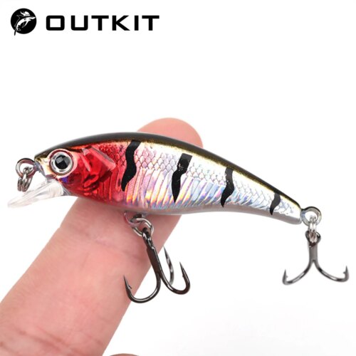 Isca Artificial Outcit Minnow Afundante 5cm 4g Mini Isca Dura Japonesa para Truta