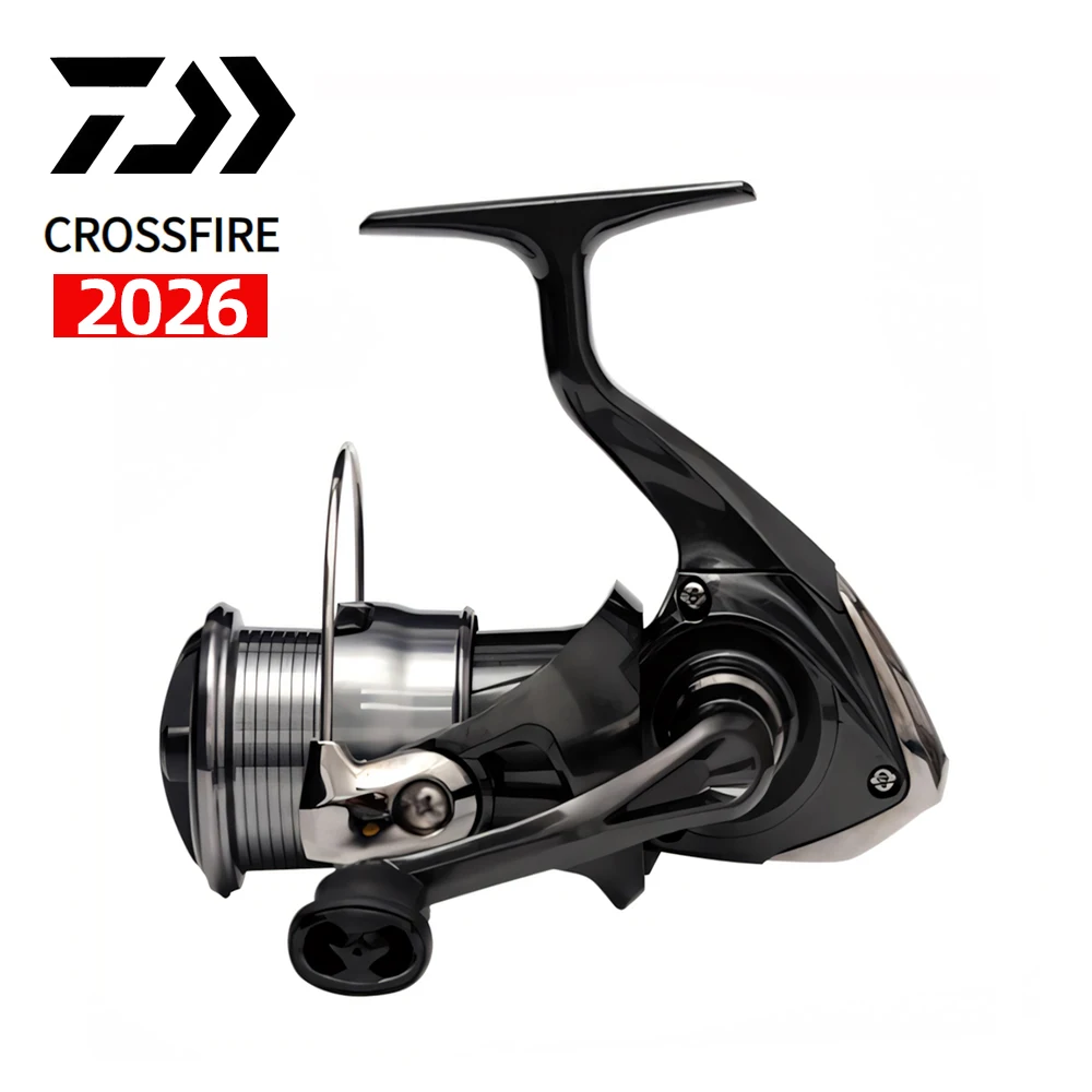 Molinete Daiwa Crossfire LT 2026 Drag 12kg Água Doce e Salgada Molinete Daiwa Crossfire LT 2026 Spinning 3+1 Rolamentos Drag até 12kg para Água Doce e Salgada