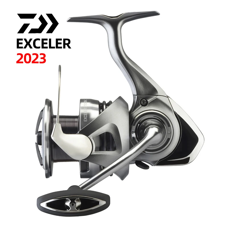 Molinete Daiwa Exceler LT 2023 Drag 12kg Água Doce e Salgada Molinete Daiwa Exceler LT 2023 Spinning 5+1 Rolamentos Drag 12kg para Água Doce e Salgada