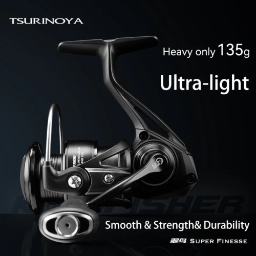 Molinete Tsurinoya 162 Ultraleve Spinning 800/1000/1500 Sistema Finesse para Pesca de Truta