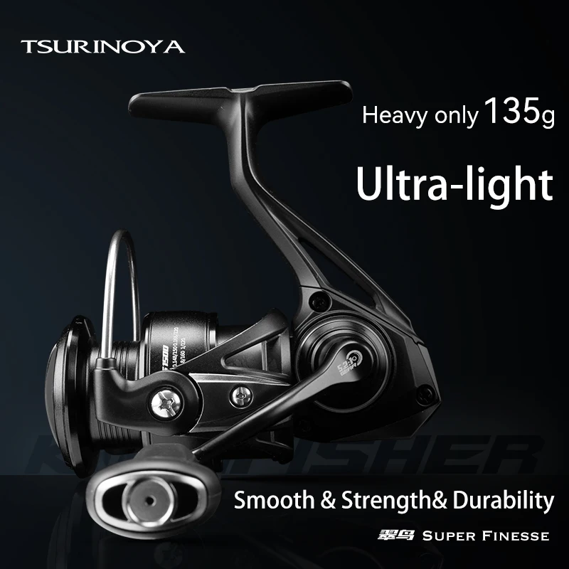 Molinete Tsurinoya 162 Ultraleve 800/1000/1500 Finesse Truta Molinete Tsurinoya 162 Ultraleve Spinning 800/1000/1500 Sistema Finesse para Pesca de Truta